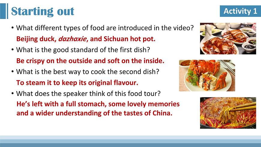 Unit 1 Food for thought Understanding ideas 課件第4頁
