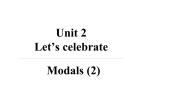 高中英语外研版 (2019)必修 第二册Unit 2 Let's celebrate!评课课件ppt