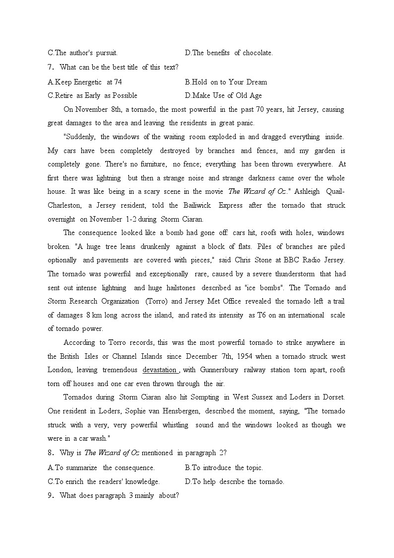 河北省2024屆高三下學(xué)期大數(shù)據(jù)應(yīng)用調(diào)研聯(lián)合測(cè)評(píng)(V)開(kāi)學(xué)考試英語(yǔ)試卷(含答案)第3頁(yè)