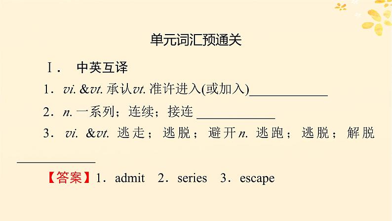 2024春高中英语Unit3 Diverse Cultures 单元词汇预通关课件(人教版必修第三册)02