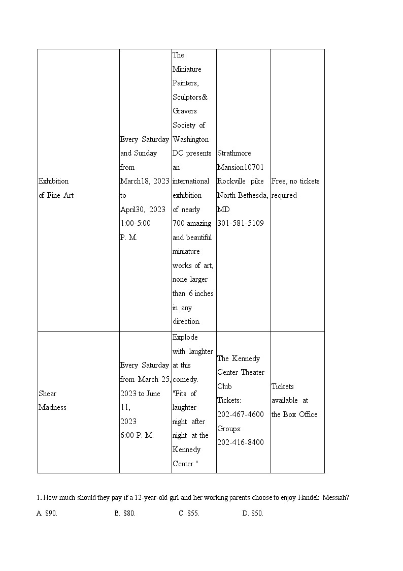 2023-2024学年山西省运城市高三(上)期末英语试卷(含解析)第3页