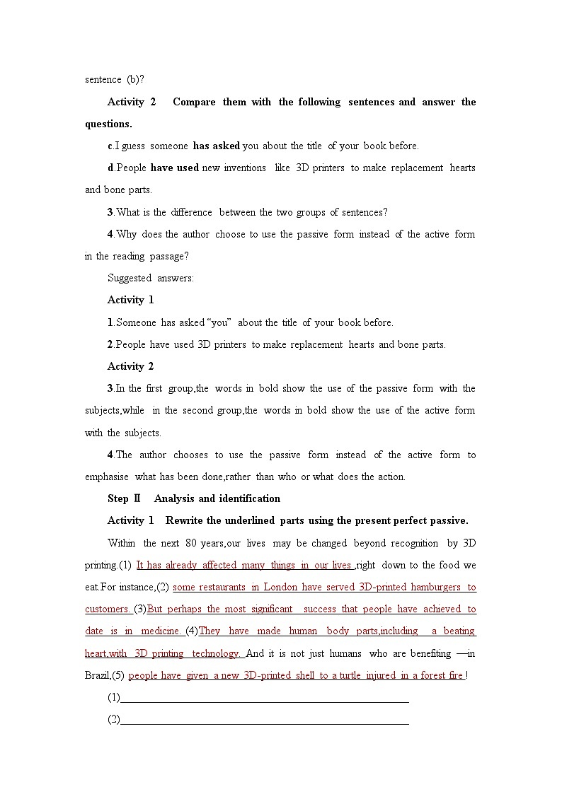 新外研社高中英語必修三Unit3 The world of science-Using Language教學(xué)設(shè)計第2頁