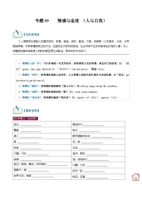 專題09  情感與態(tài)度（讀后續(xù)寫話題之人與自我 ）-【高頻 · 熱點】2024年高考英語話題寫作通關(guān)必備攻略