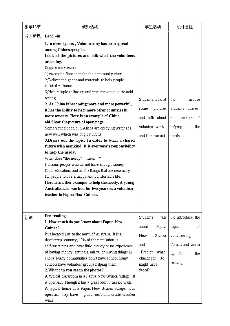 Unit 4 Sharing period 1 Reading and Thinking教案02