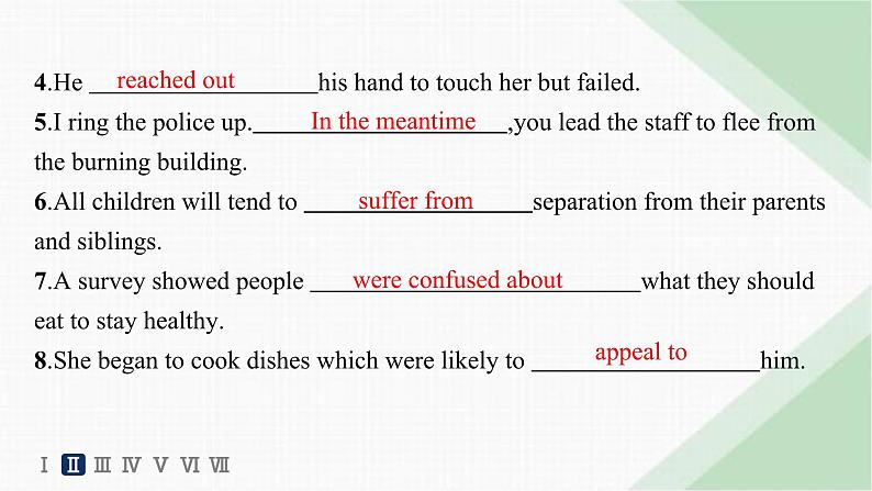 译林版高中英语必修第二册Unit1 Section B Grammar and usage & Integrated skills——分层跟踪检测课件第5页