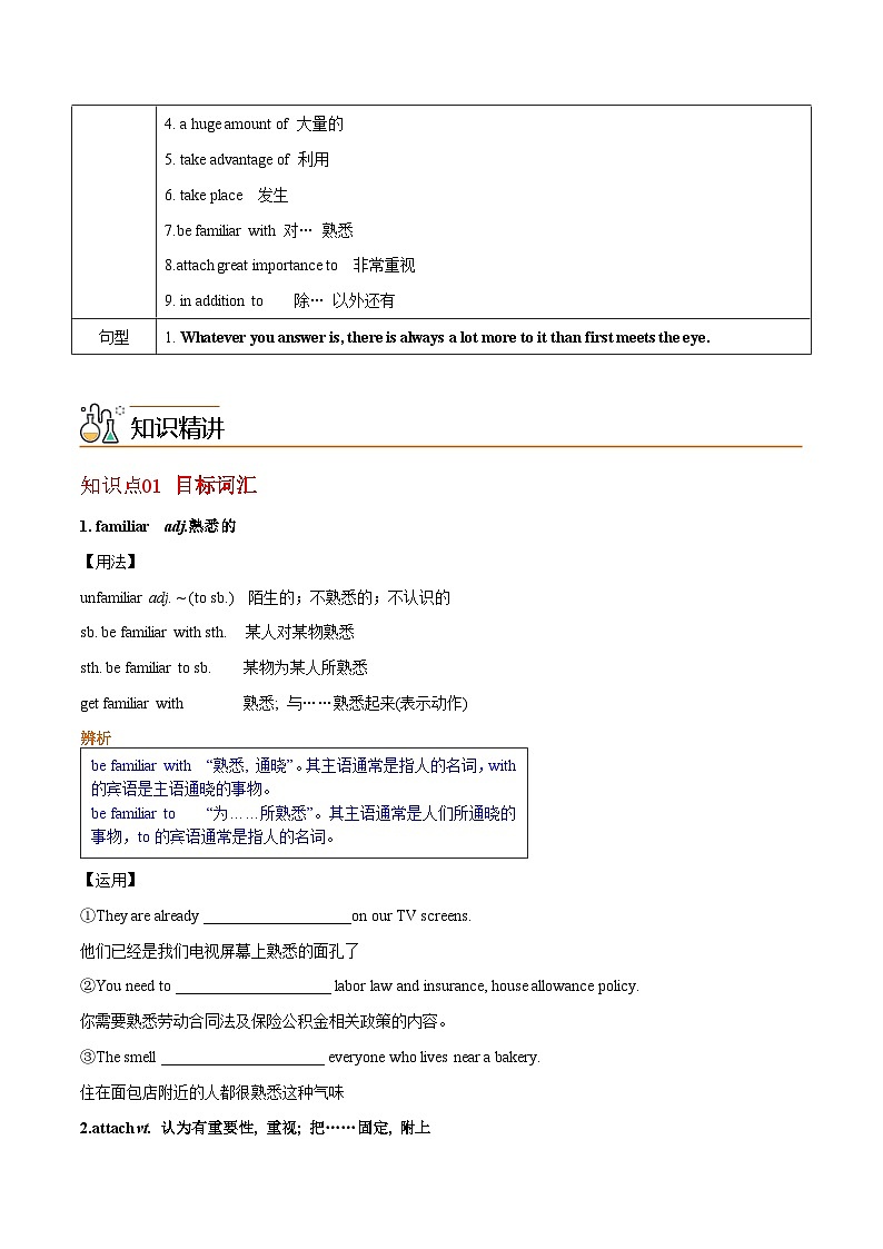 1.1 Welcome to the unit & Reading(学生版)-高一英语同步精品讲义(译林版必修第二册)第2页