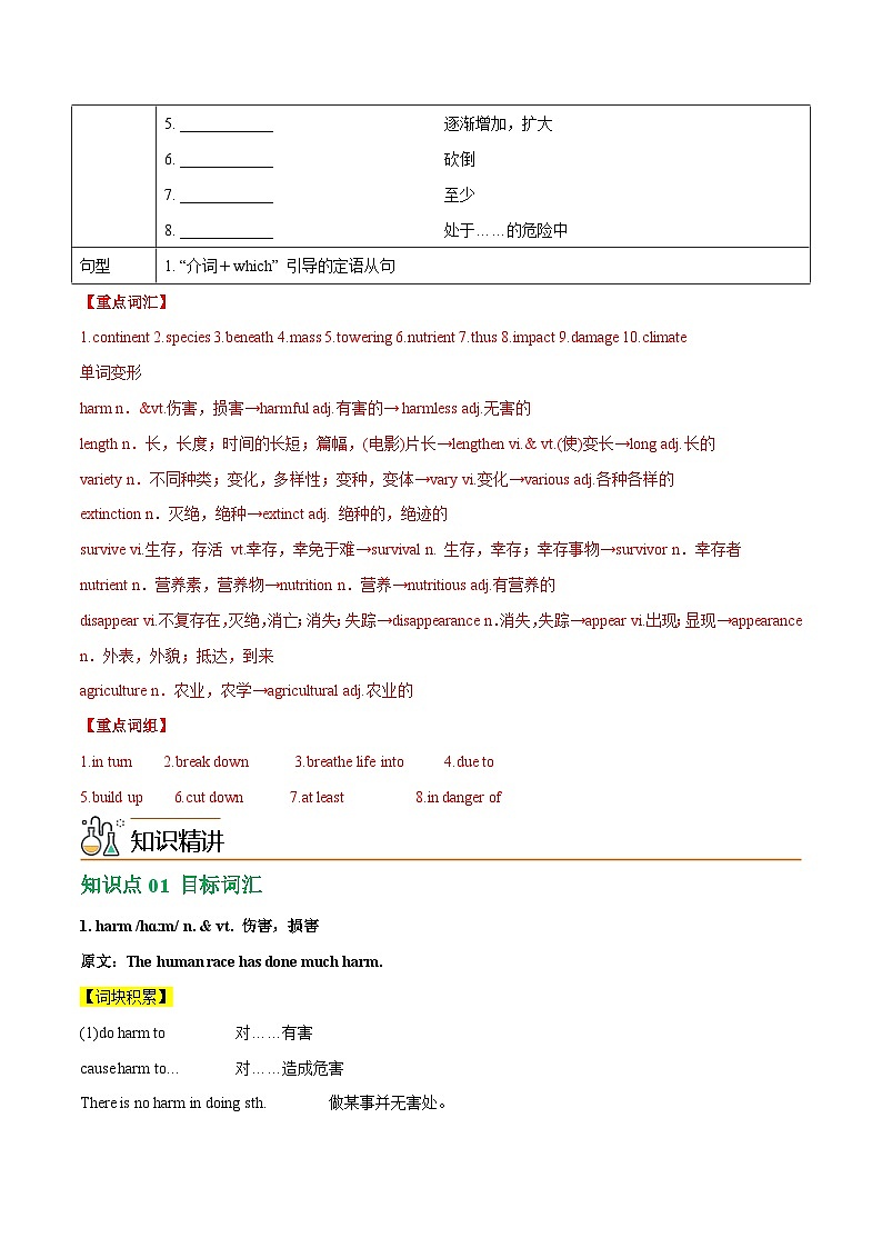 1.1 Welcome to the unit & Reading -高一英语同步精品讲义(译林版必修第三册)02