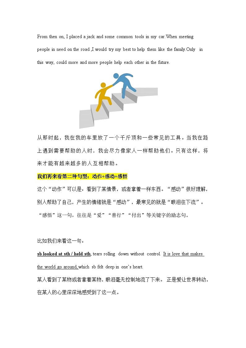 专题07 读后续写:万能升华主旨句(助人型)03
