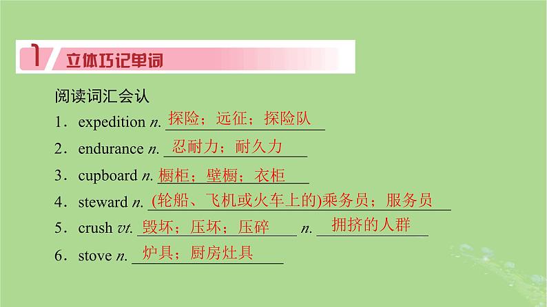 2025版高考英语一轮总复习选择性必修第三册Unit4AdversityandCourage课件第7页