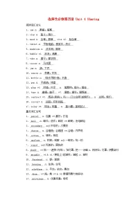 2025版高考英语一轮总复习重点单词练习选择性必修第四册Unit4Sharing