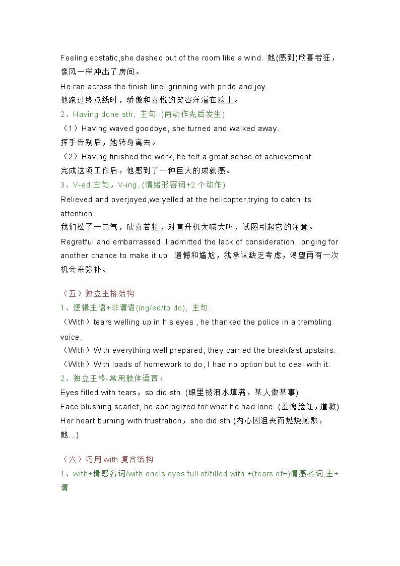 高中英语考试读后续写高分句型第3页