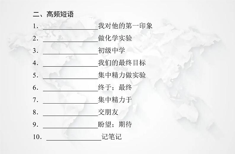 高中英语学业水平测试复习必修第一册Welcome Unit课件04