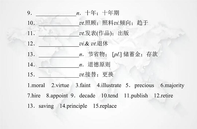 高中英语学业水平测试复习必修第三册Unit2 Morals and Virtues课件03