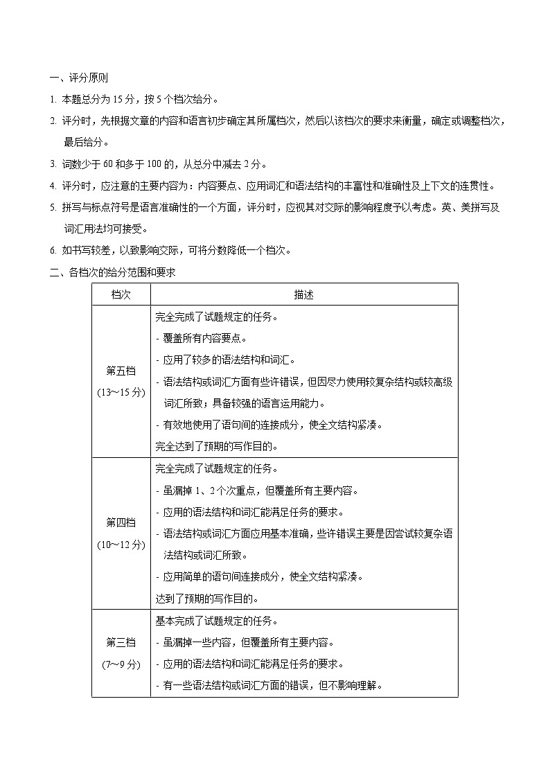 黄金卷07-【赢在高考·黄金8卷】备战2024年高考英语模拟卷(新高考七省专用)(参考答案)第3页