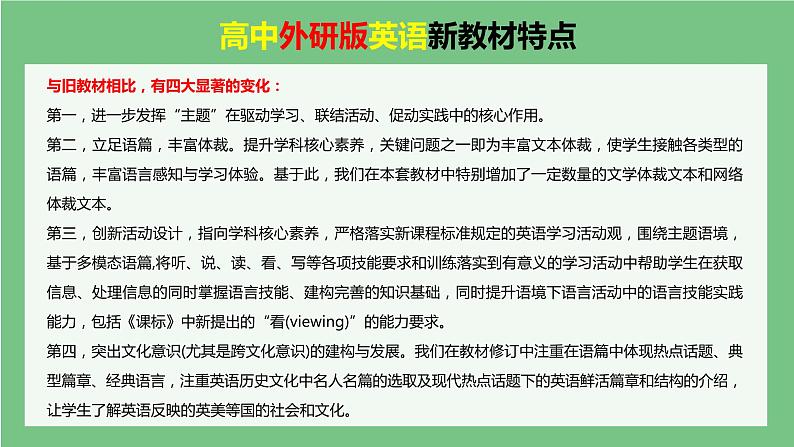 高中外研版英语新教材必修第3册课件+讲义 Unit 2 第01讲 Prereading02