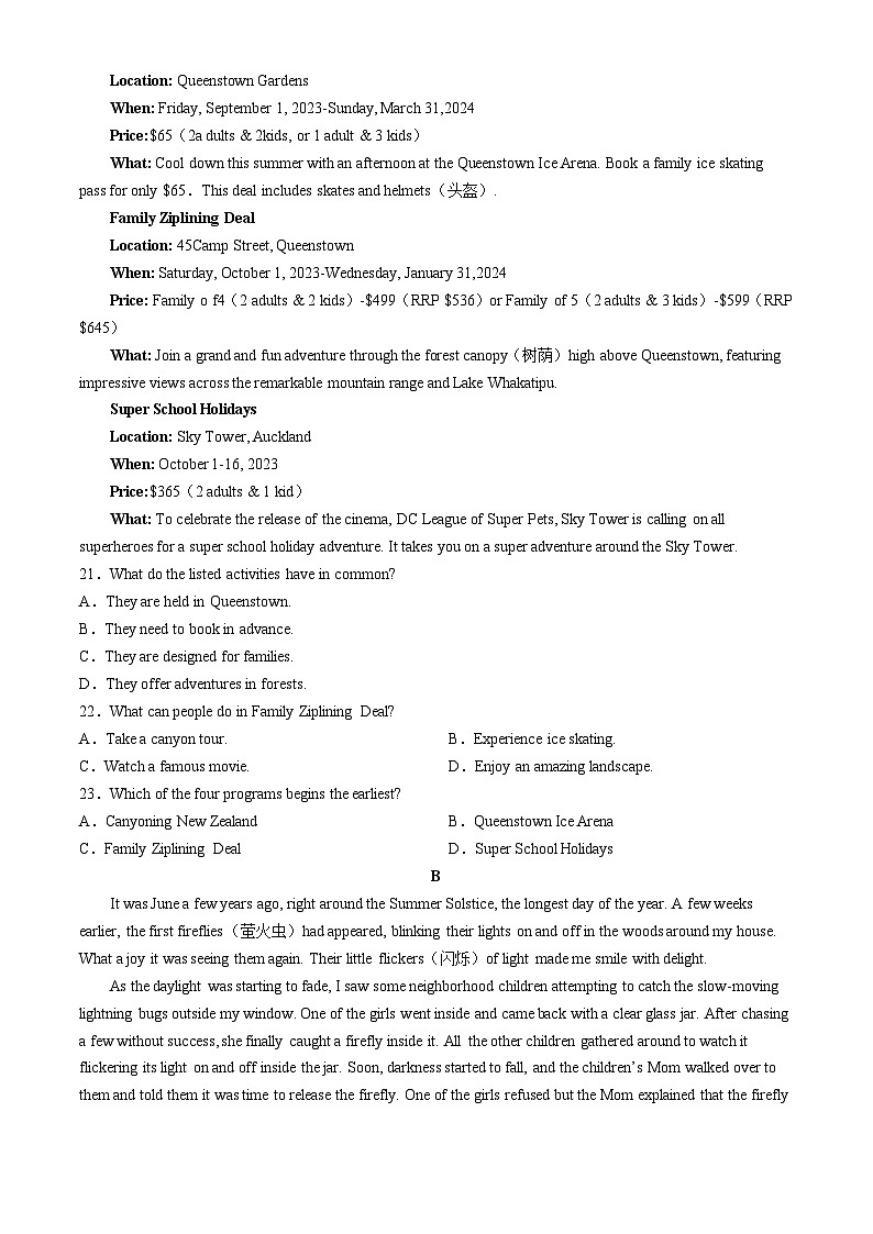 福建省宁德市福宁古五校联合体2023-2024学年高一下学期4月期中英语试题03