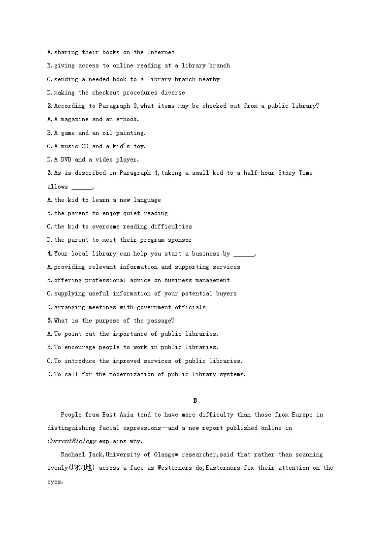 适用于新高考新教材天津专版2024届高考英语一轮总复习课后自主规范练10选择性必修第一册Unit1Laughoutloud!阅读理解题组__练速度外研版第2页