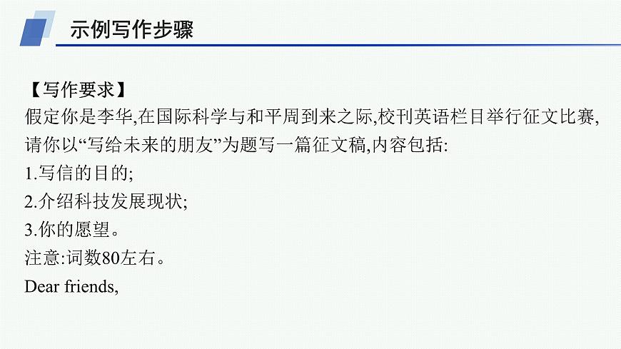 譯林版高中英語選擇性必修第二冊(cè)UNIT4寫作指導(dǎo) 介紹未來科技產(chǎn)品課件第6頁