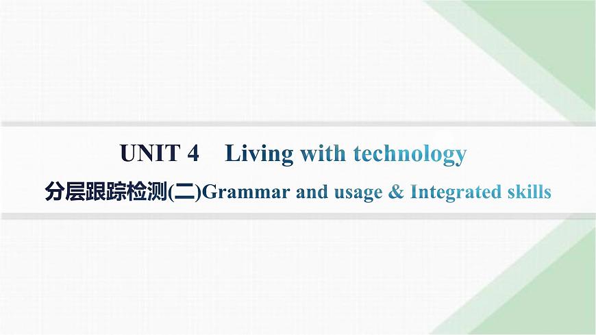 譯林版高中英語選擇性必修第二冊UNIT4 分層跟蹤檢測(二) 課件第1頁