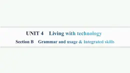 译林版高中英语选择性必修第二册UNIT4 Section B  课件