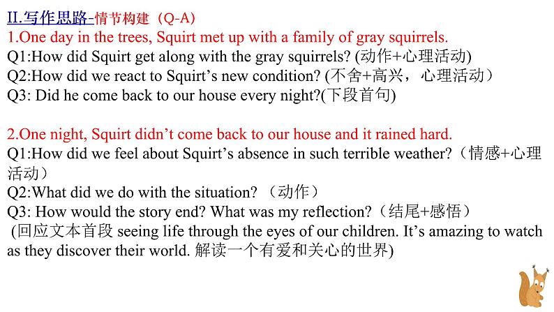 高考真题之读后续写01 2023年2月四省联考(收养小松鼠)08