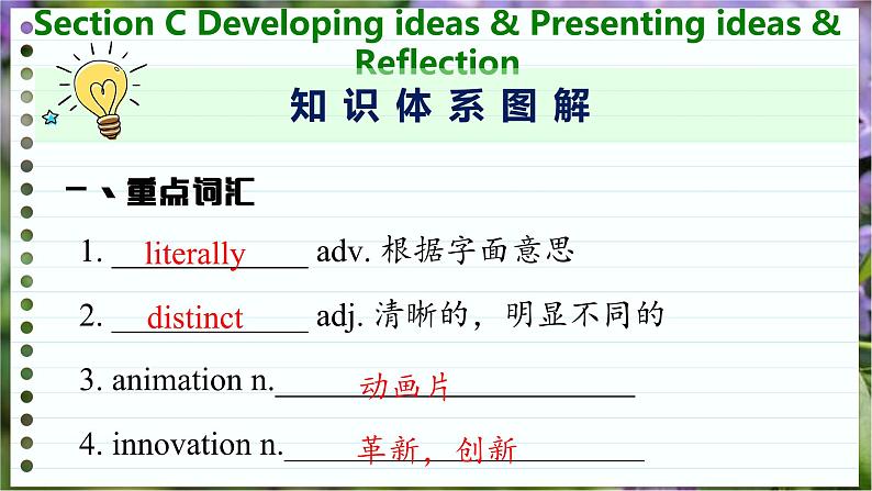 高中英语外研选择性必修第一册 Unit 4 Section C Developing ideas & Presenting ideas & Reflection PPT课件第4页