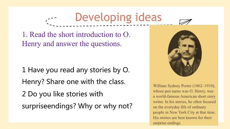 高中英语必修一册 Unit 4 Developing ideas PPT课件第3页