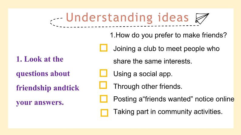 高中英语必修一册 Unit 4 Understanding ideas PPT课件第6页