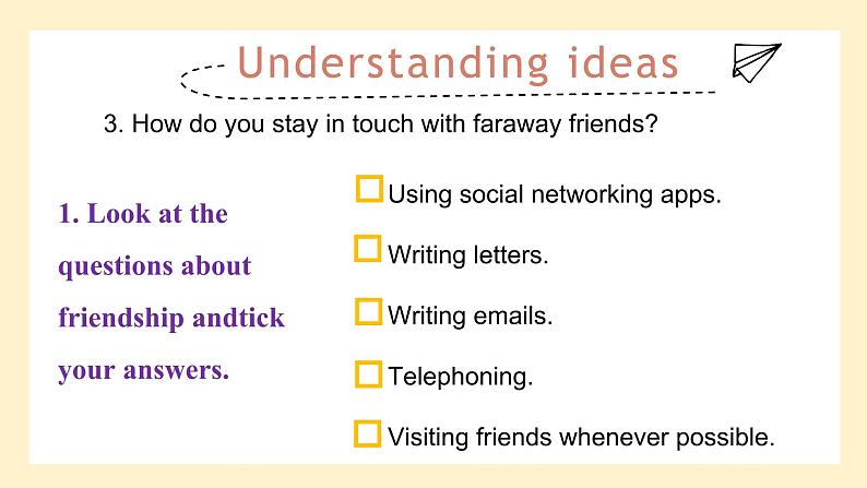 高中英语必修一册 Unit 4 Understanding ideas PPT课件第8页
