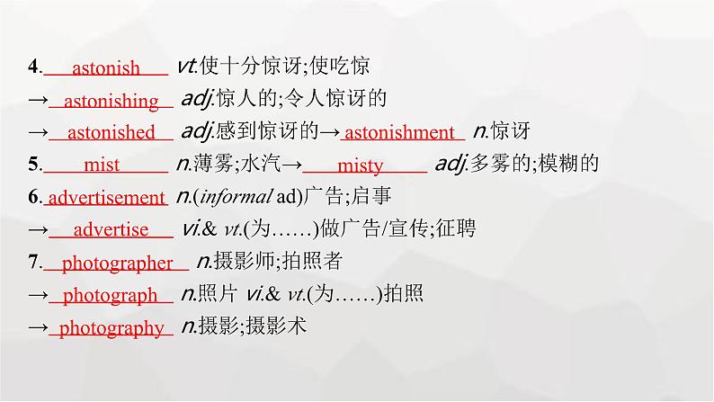 人教版高考英语一轮复习选择性必修2UNIT4 JOURNEY ACROSS A VAST LAND课件07