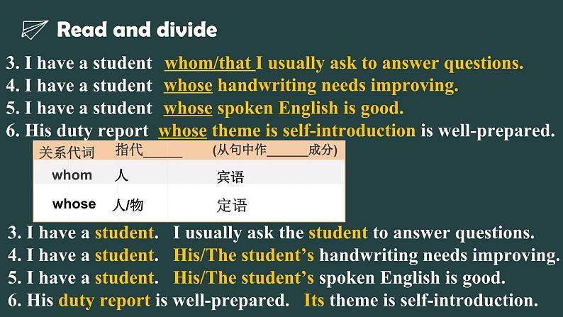 外研版(2019)高中英语必修一Unit4 第三课时grammar公开课课件07