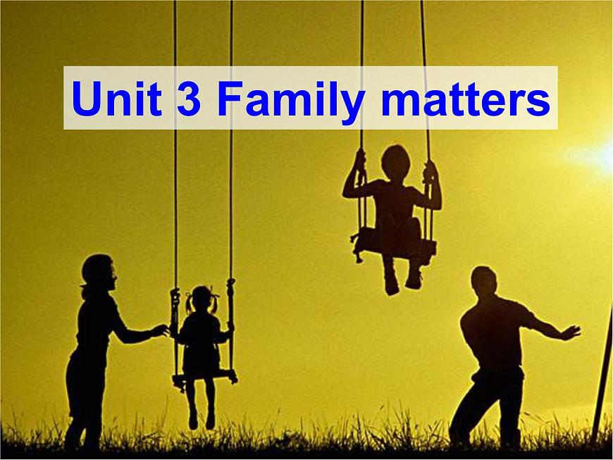 外研版（2019）高中英語(yǔ)必修一Unit3 Family matters Developing ideas 課件第2頁(yè)