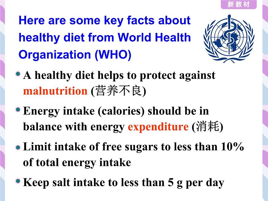 外研版（2019）高中英語(yǔ)必修二 Unit1 Food for thought Listening and Speaking 課件第5頁(yè)