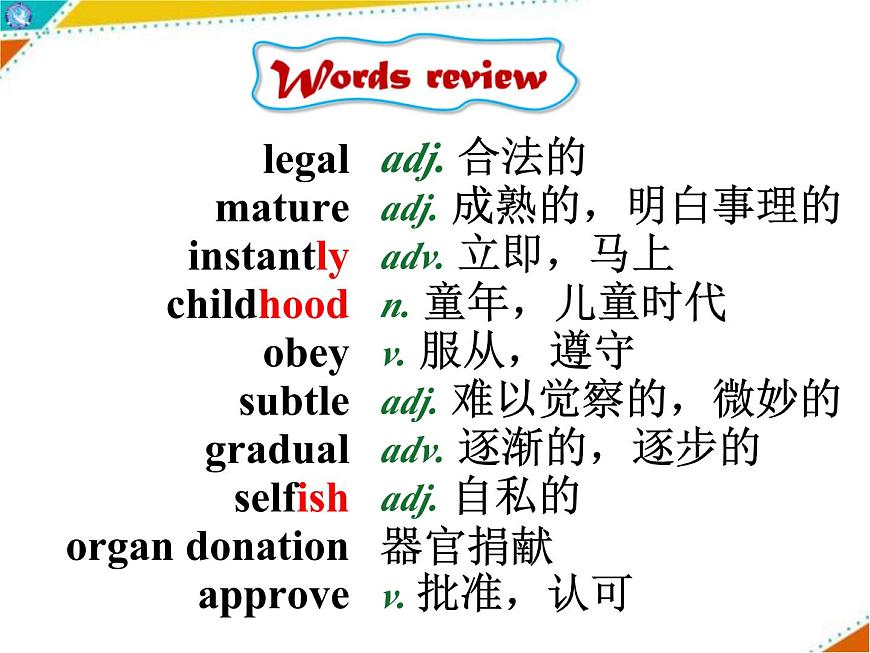 外研版（2019）高中英語選擇性必修二 Unit 1 Growing up Understanding ideas 課件第4頁