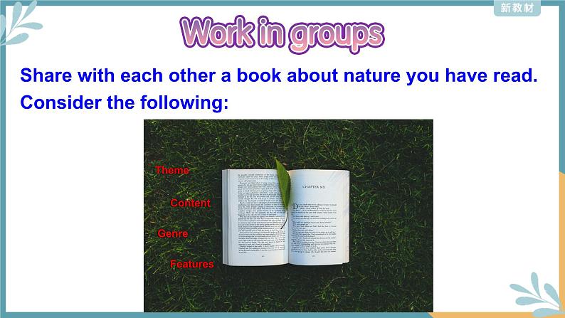 外研版(2019)高中英语选择性必修三 Unit 6 Nature in words Presenting ideas 课件05