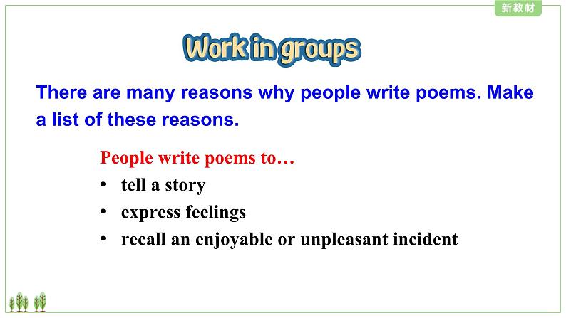 外研版(2019)高中英语选择性必修三 Unit6 Nature in words Writing 课件第8页
