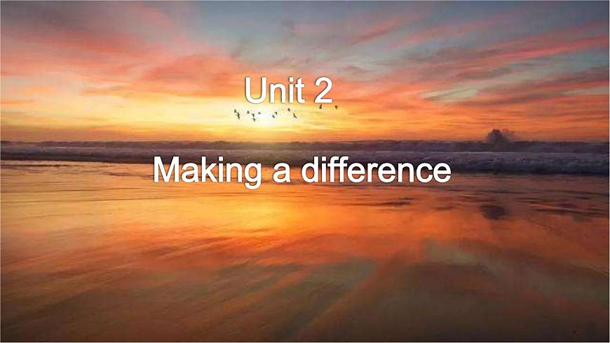 外研版（2019）高中英語必修三 Unit 2 Making a difference Developing ideas 課件第2頁