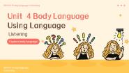 人教版 (2019)选择性必修 第一册Unit 4 Body Language说课ppt课件