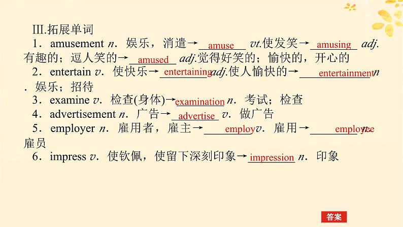 2025版高考英语全程一轮复习选择性必修第一册Unit1Laughoutloud课件(外研版)第6页