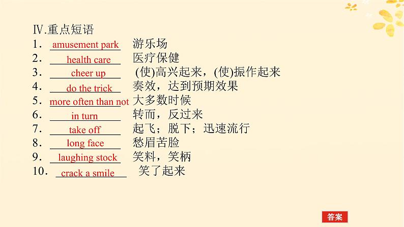 2025版高考英语全程一轮复习选择性必修第一册Unit1Laughoutloud课件(外研版)第8页