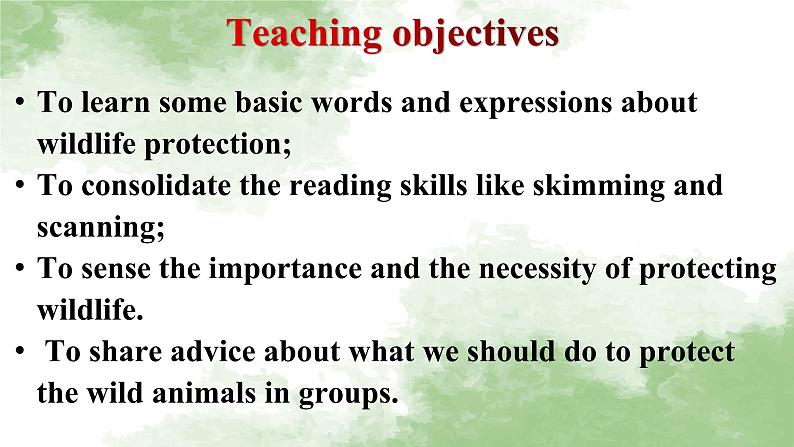 人教版高中英语必修二Unit2Wildlife Protection-Reading and Thinking课件第2页