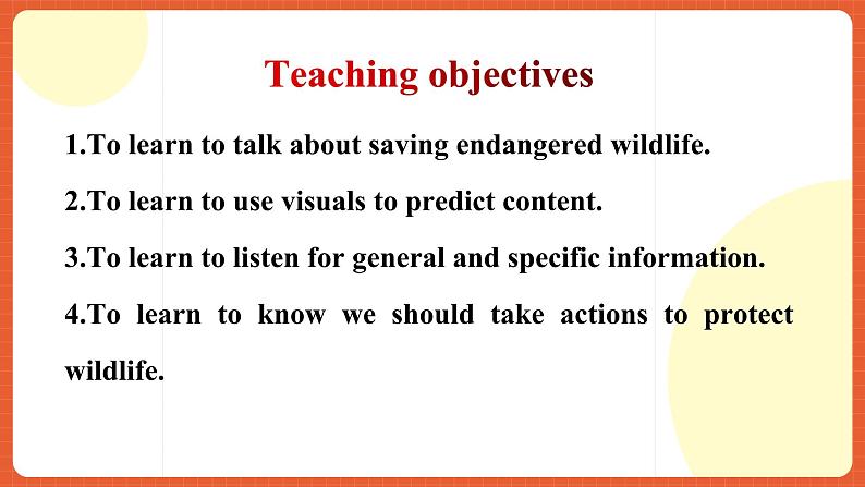 人教版(2019)高一英语必修第二册 Unit 2《Wildlife Protection 第1课时 Listening and Speaking》课件+分层作业03