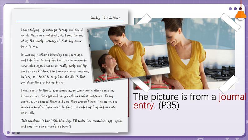 【外研版】英语必修一 Unit 3 Family matters Developing ideas — writing 课件第6页