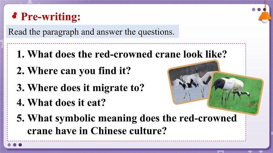 【外研版】英語必修一  Unit 5 Into the wild Developing ideas — writing課件第4頁