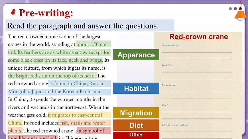 【外研版】英語必修一  Unit 5 Into the wild Developing ideas — writing課件第7頁