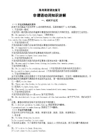 高中英语2025届高考语法复习非谓语动词知识讲解