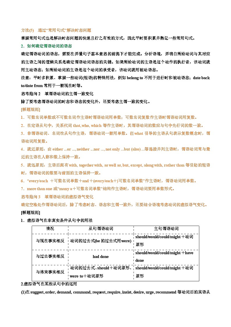 專題37.謂語(yǔ)動(dòng)詞考點(diǎn)運(yùn)用(教師版)---2025屆高三英語(yǔ)總復(fù)習(xí) (人教版2019)第3頁(yè)