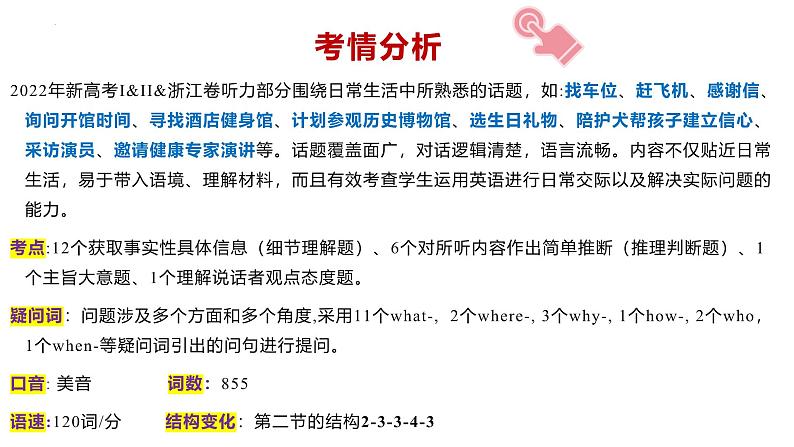 专题05 2022年新高考I&II&浙江卷高考听力(精美课件)第2页