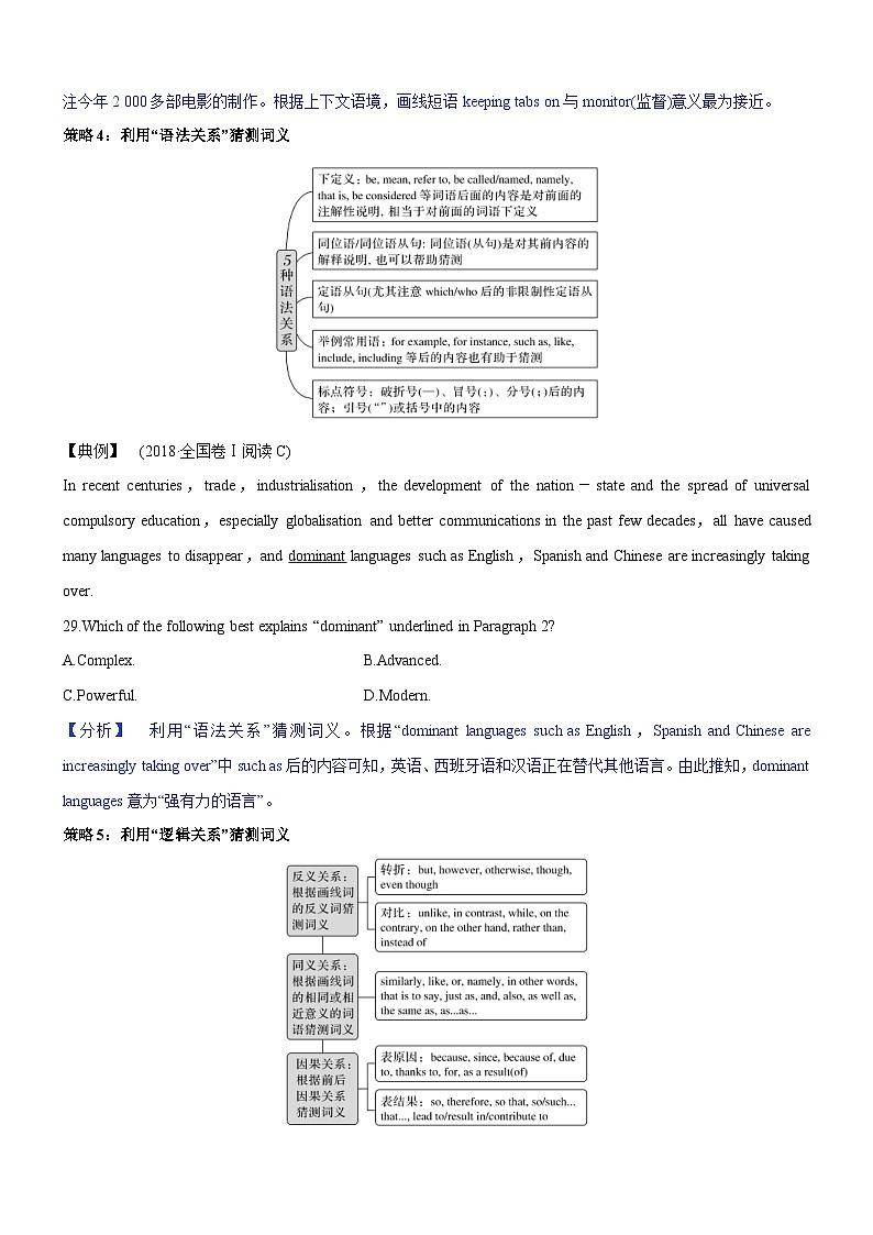 新高考英语一轮复习练习考向53 阅读理解之词汇逻辑与词句猜测题的解答(原卷版)第3页