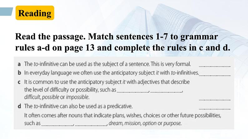 Unit1 B Grammar activity - 高二英语下学期同步课件(上教版2020选择性必修第二册)第4页